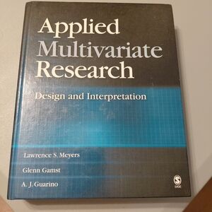 Applied Multivariate Research College Textbook Graduate PhD